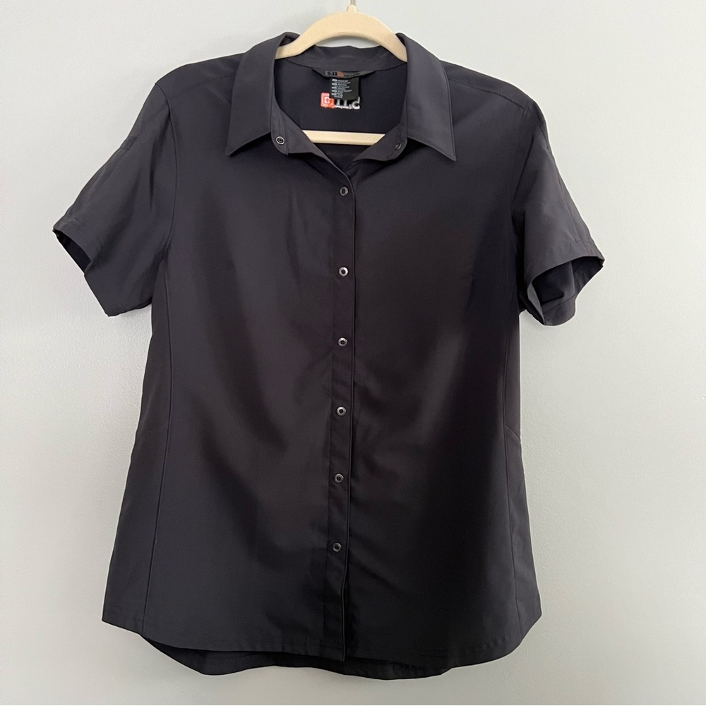 5.11 Tactical Women's Shirt Medium Button-Up Corporate Gray